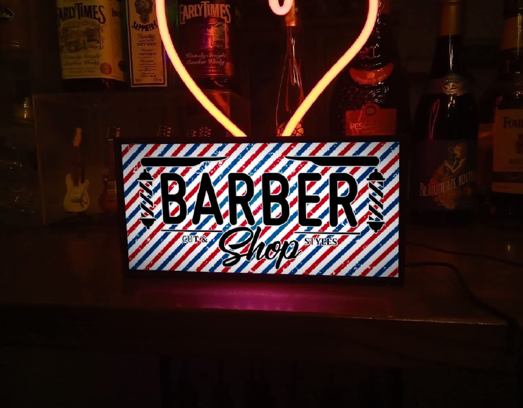 Amazon.co.jp: アメリカン雑貨 バーバー 理容室 ヘアーサロン BARBER